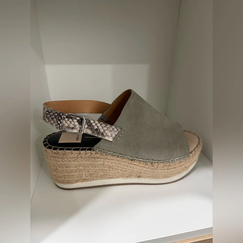 Dolce Vita Multicolor Marlo wedge platform espadrille sandals (10 M) (read) - Picture 14 of 16